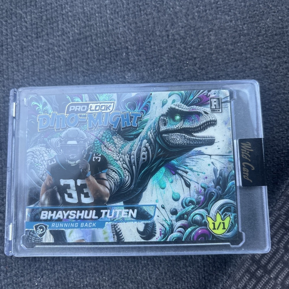 2025 Bhayshul Tuten Rookie 1/1 Rookie Dino-Might Sealed